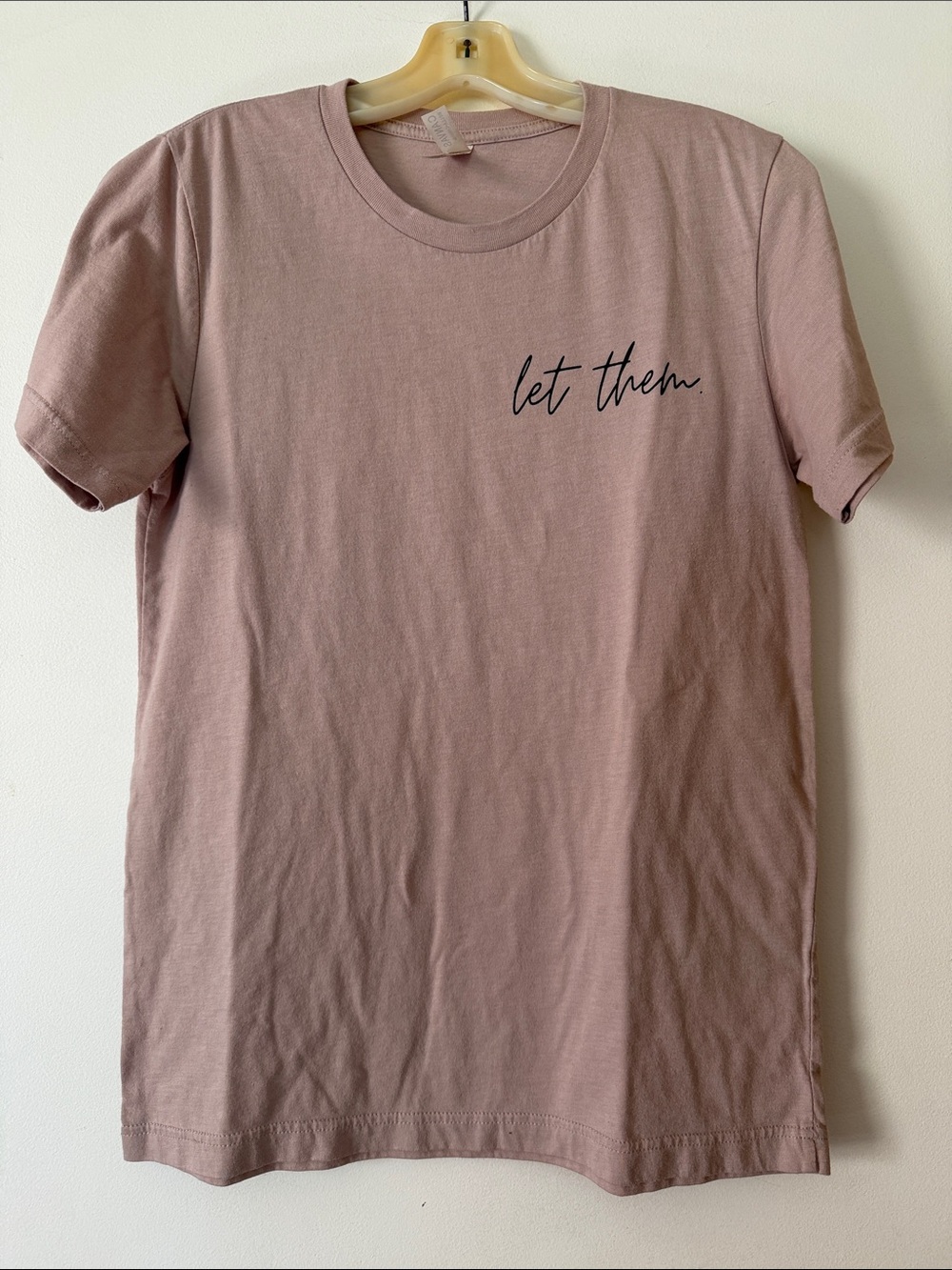 Bella Canvas Mauve Graphic Tee with Black Script